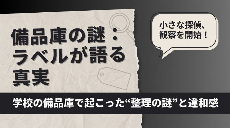第2章　備品庫のラベルが語ること
